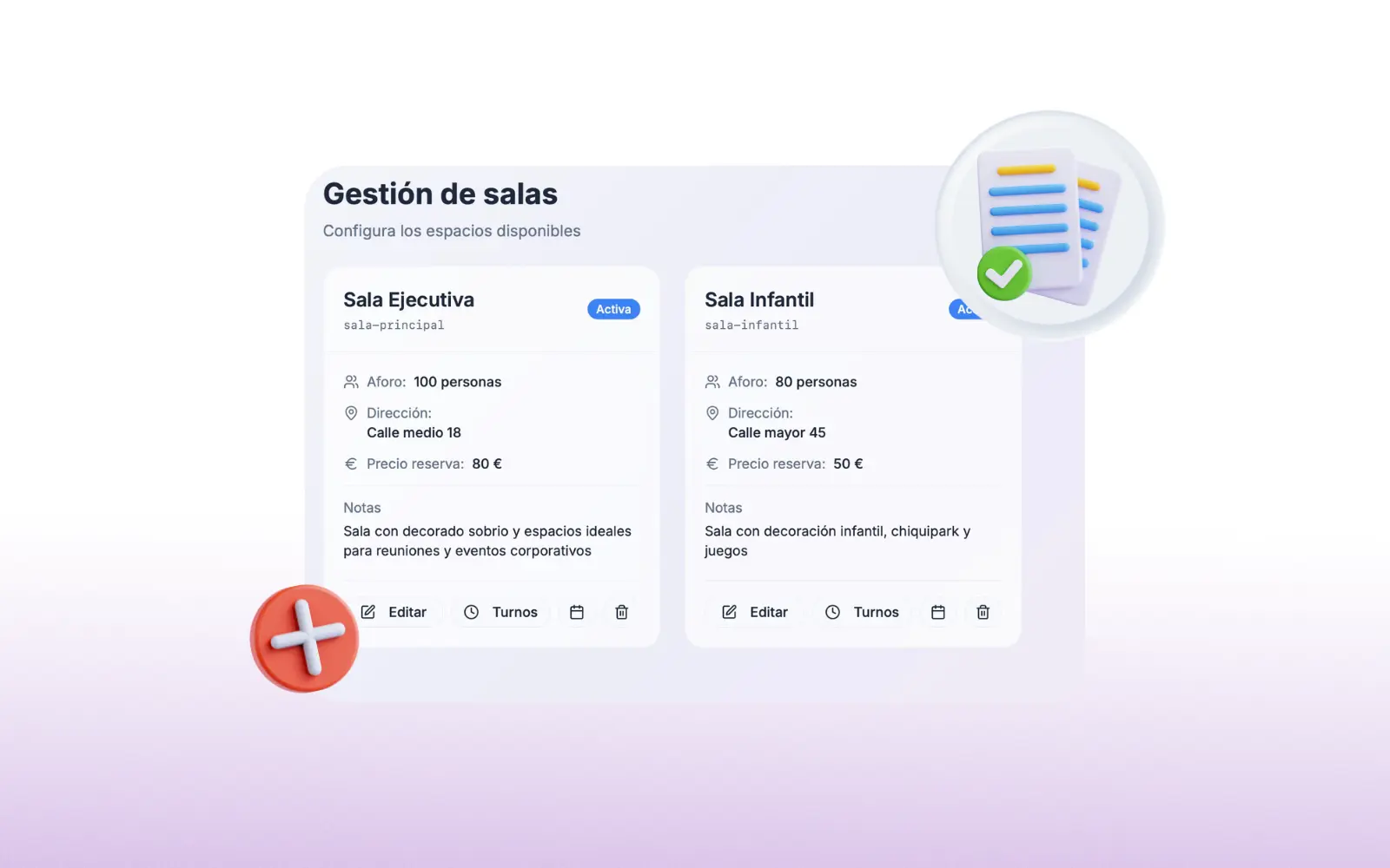 Múltiples salas